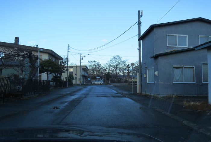 webnews今朝の北見／松浦水産駐車場裏の通り