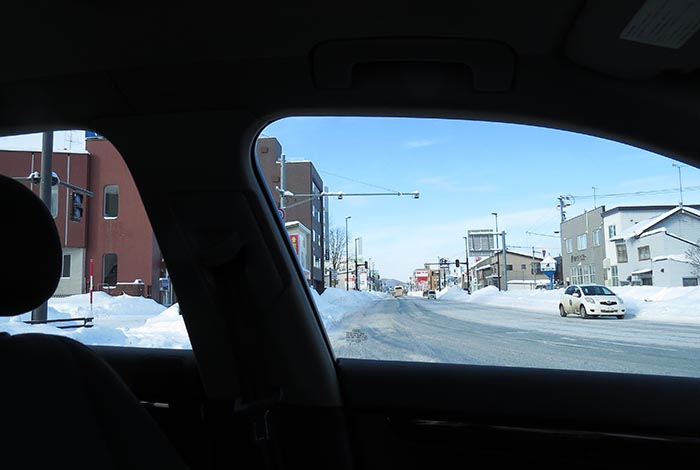 webnews今朝の北見／五差路から左は石北峠・旭川・札幌方面