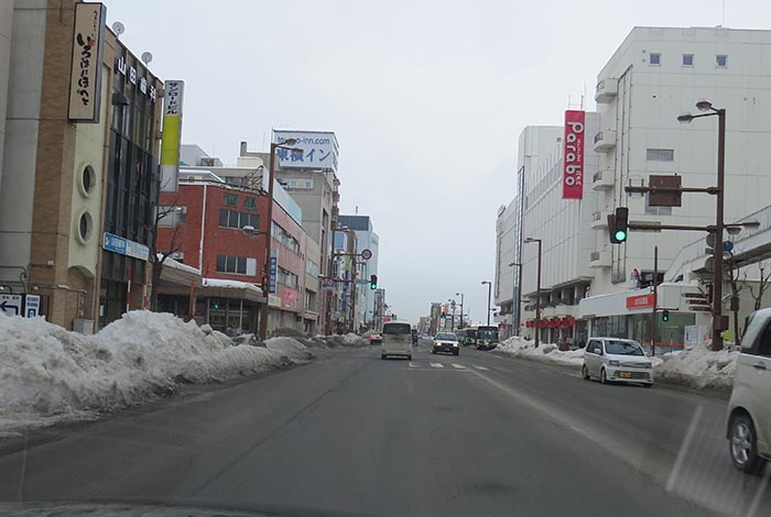 webnews今朝の北見／国道39号、大通り西２丁目交差点