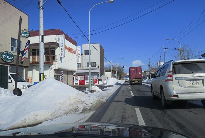 webnews今朝の北見／常盤通り、さかい商店前から北見市民会館方向