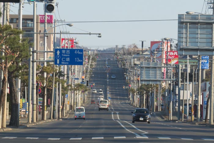 webnews今朝の北見／交差点から奥は常呂方面