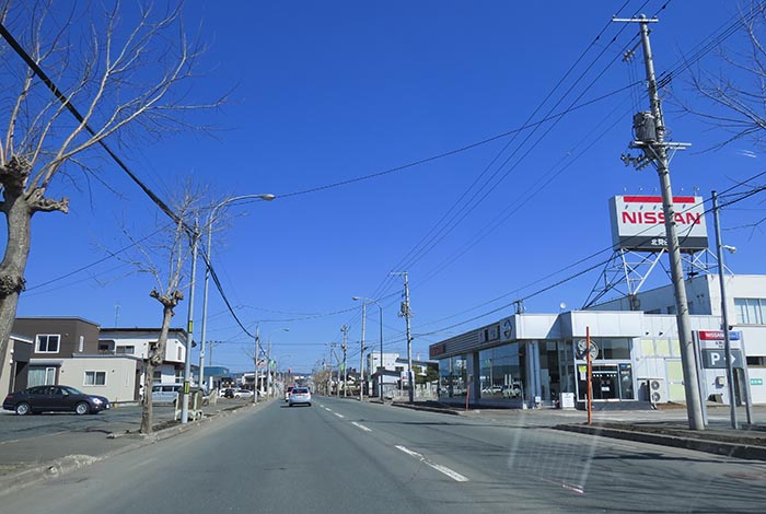 webnews今朝の北見／北見日産常盤店前