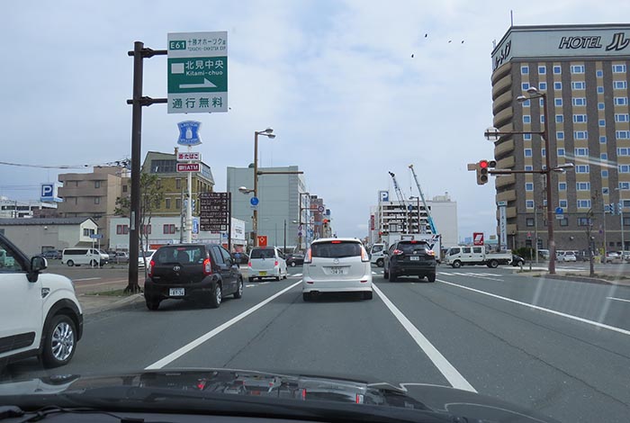 webnews今朝の北見／国道39号、大通りの西４丁目通り交差点