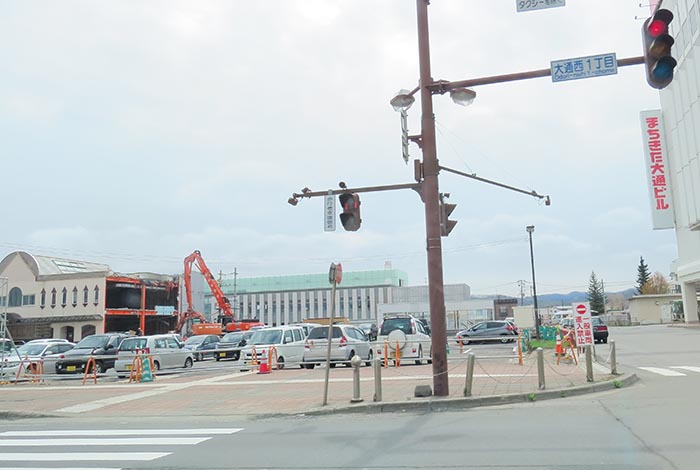 webnews今朝の北見／北見駅前広場は整備中