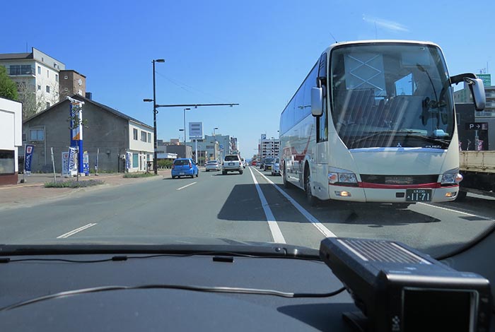 webnews今朝の北見／五差路から北見駅方向
