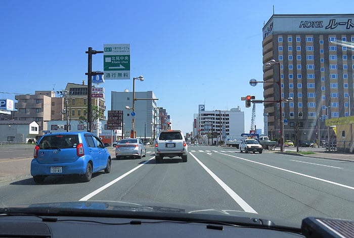webnews今朝の北見／国道39号、大通りの西４丁目通り交差点