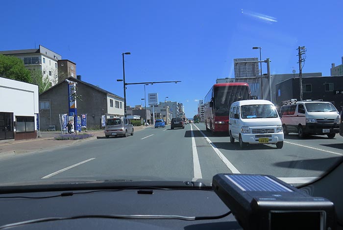 webnews今朝の北見／五差路から北見駅方向