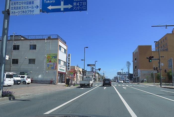webnews今朝の北見／仁頃通り交差点