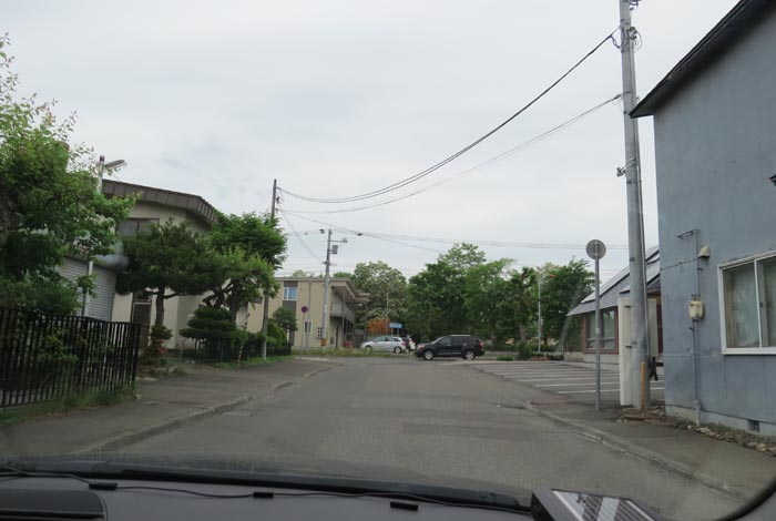 webnews今朝の北見／松浦水産駐車場裏の通り