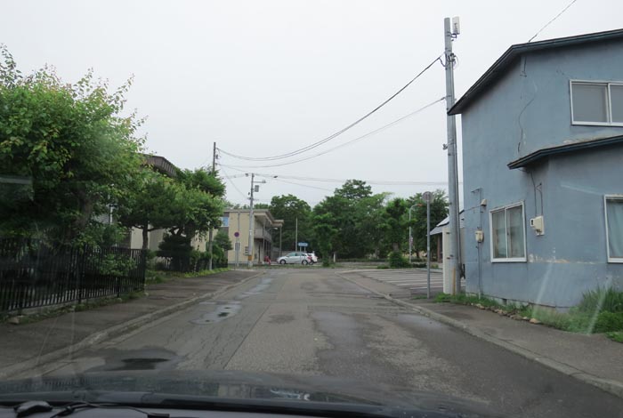 webnews今朝の北見／松浦水産駐車場裏の通り