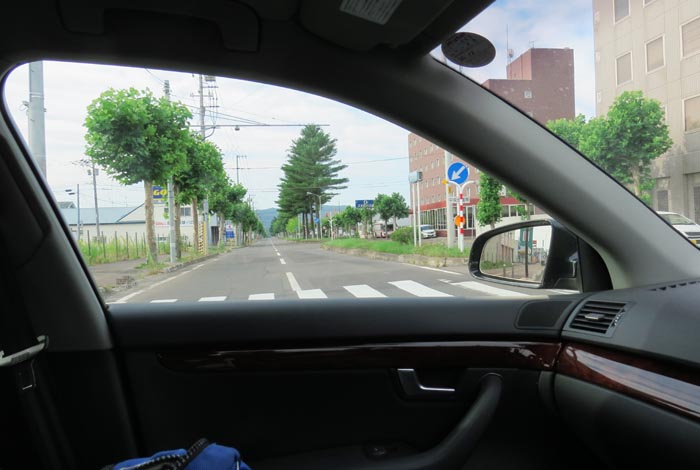 webnews今朝の北見／緑園通り交差点から常磐公園方向