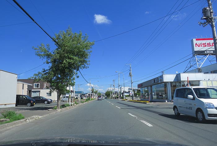 webnews今朝の北見／北見日産常盤店前