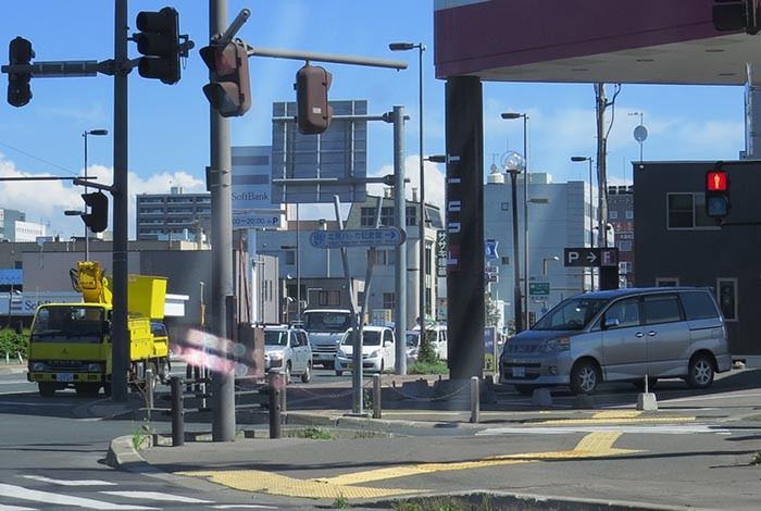 webnews今朝の北見／写真奥が北見駅方向