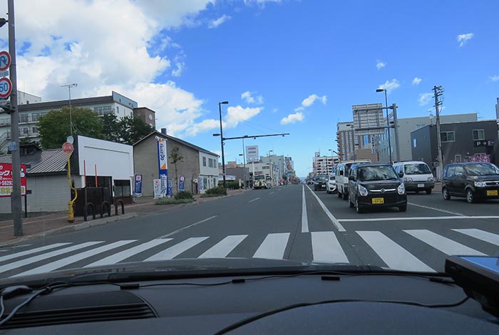 webnews今朝の北見／五差路から北見駅方向