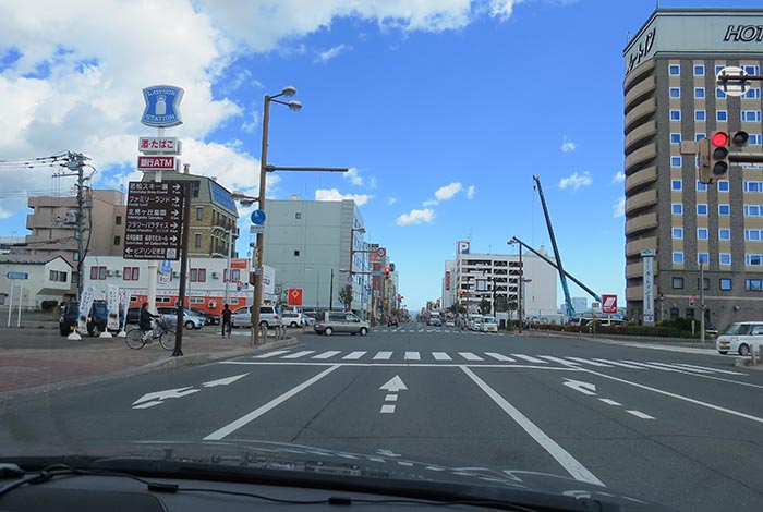 webnews今朝の北見／国道39号、大通りの西４丁目通り交差点