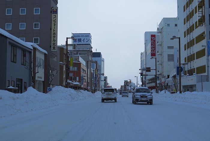 webnews今朝の北見／国道39号、大通り西２丁目交差点