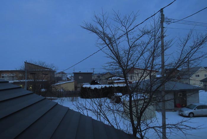 webnews今朝の北見／西の空