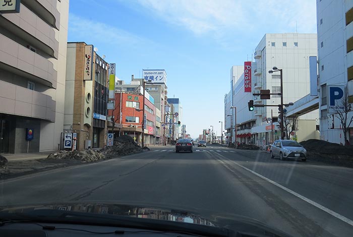 webnews今朝の北見／国道39号、大通り西２丁目交差点