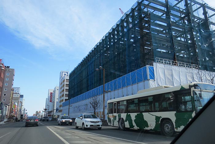 webnews今朝の北見／北見市役所新庁舎工事現場