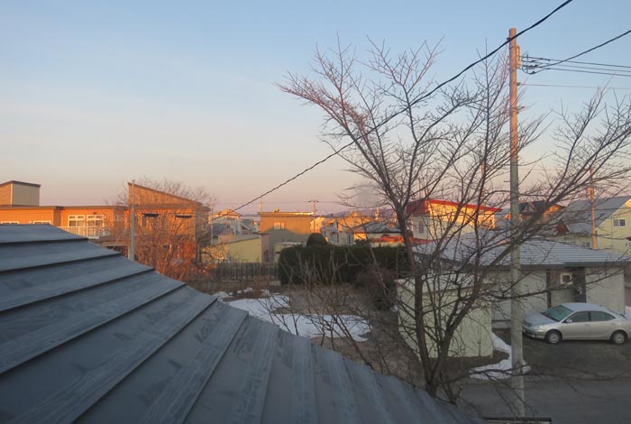webnews今朝の北見／西の空