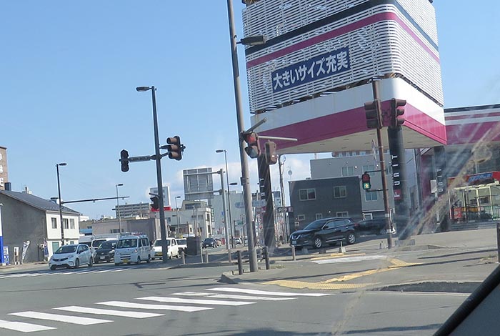 webnews今朝の北見／写真奥が北見駅方向