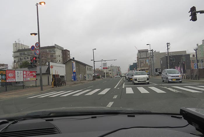 webnews今朝の北見／五差路から北見駅方向