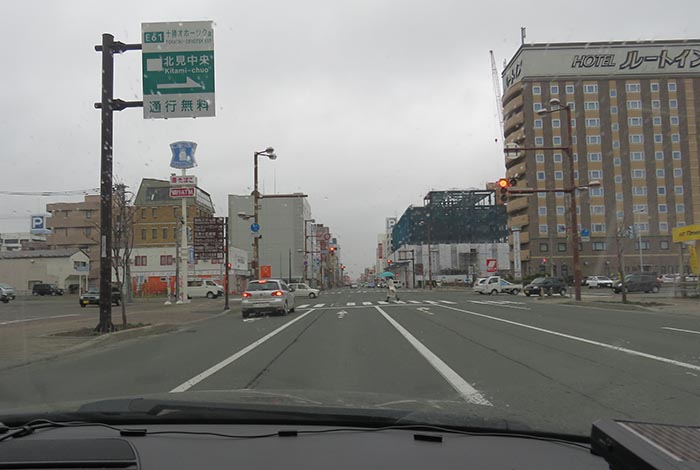 webnews今朝の北見／国道39号、大通りの西４丁目通り交差点