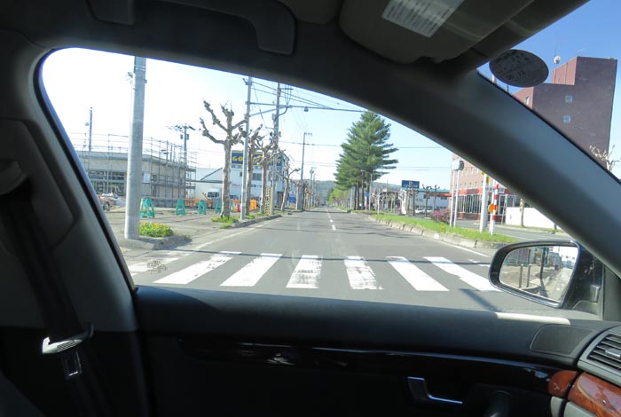 webnews今朝の北見／緑園通り交差点から常磐公園方向