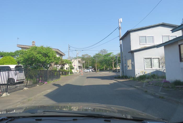 webnews今朝の北見／松浦水産駐車場裏の通り