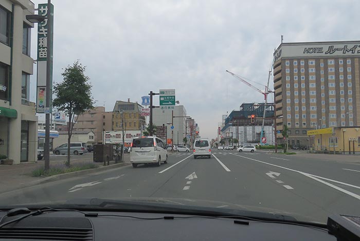 webnews今朝の北見/国道39号、大通りの西4丁目通り交差点