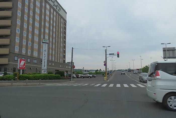 webnews今朝の北見/西4丁目通りの跨線橋側