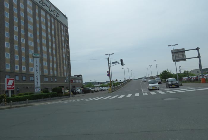 webnews今朝の北見/西4丁目通りの跨線橋側