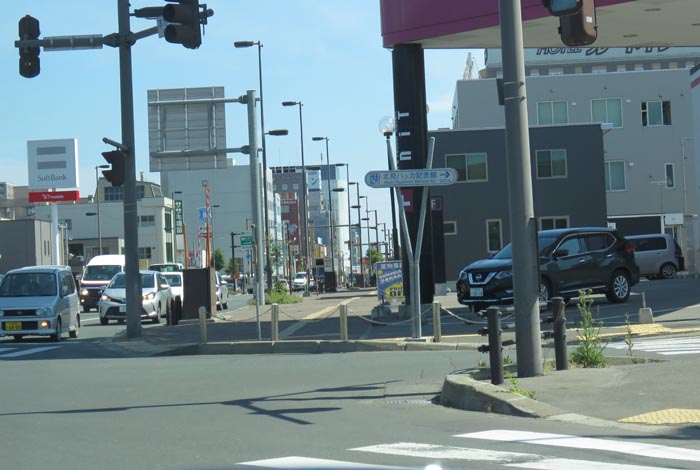 webnews今朝の北見／写真奥が北見駅方向