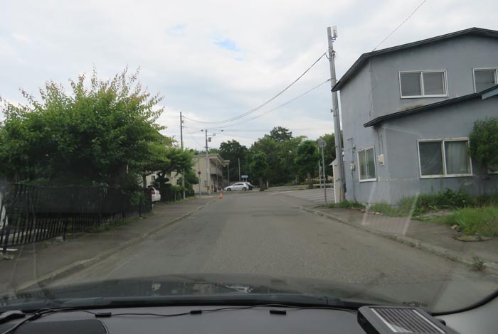 webnews今朝の北見／松浦水産駐車場裏の通り
