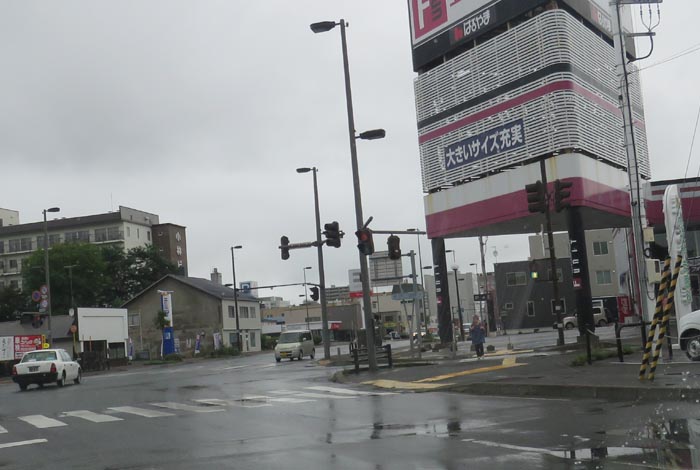 webnews今朝の北見／写真奥が北見駅方向