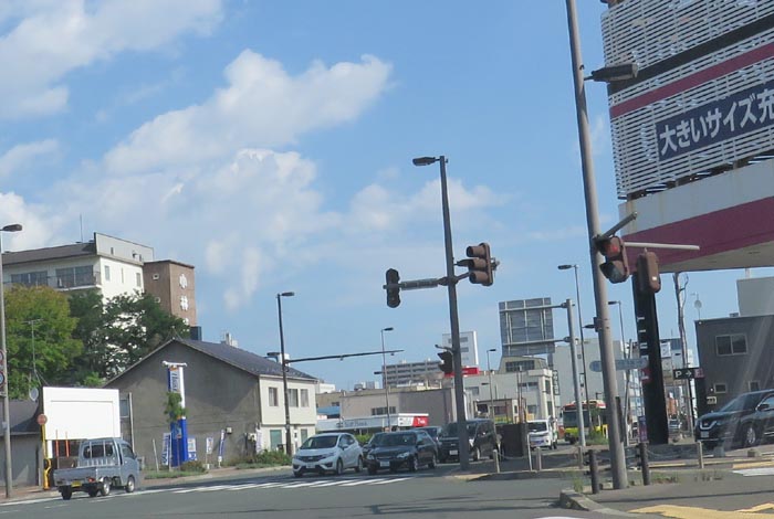 webnews今朝の北見／写真奥が北見駅方向