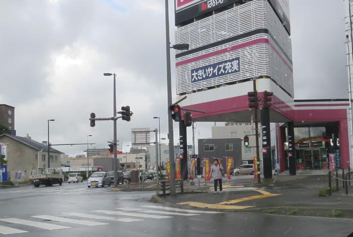 webnews今朝の北見／写真奥が北見駅方向