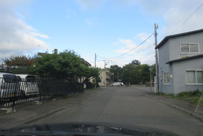 webnews今朝の北見／松浦水産駐車場裏の通り