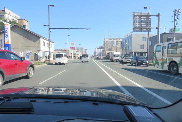 webnews今朝の北見/五差路から北見駅方向