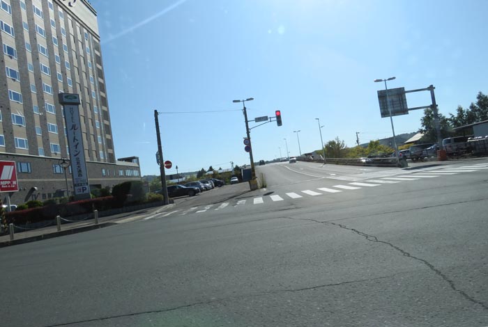 webnews今朝の北見/西4丁目通りの跨線橋側