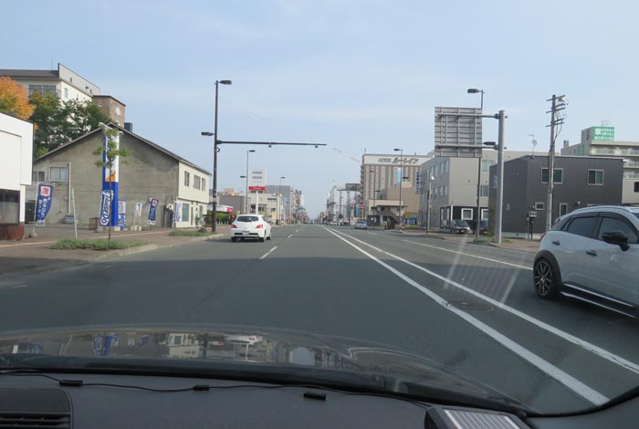 webnews今朝の北見/五差路から北見駅方向