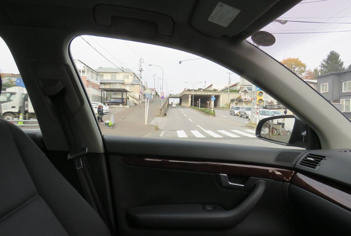 webnews今朝の北見/東9丁目歩道橋の交差点から左