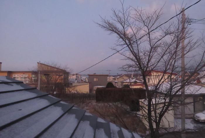 webnews今朝の北見／西の空