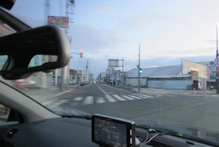 webnews今朝の北見／交差点から北４条通り側のパレスビル方向