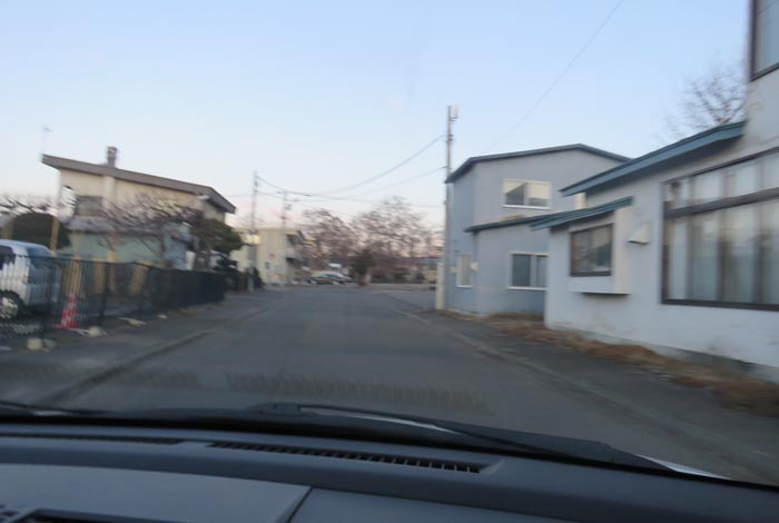 webnews今朝の北見／松浦水産駐車場裏の通り