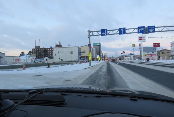 webnews今朝の北見／国道39号緑園通り方向