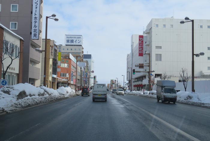 webnews今朝の北見/国道39号、大通り西2丁目交差点