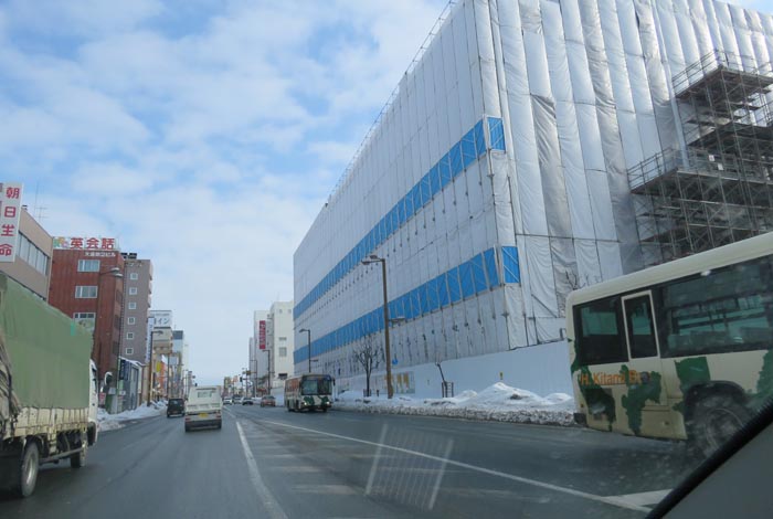 webnews今朝の北見/北見市役所新庁舎工事現場