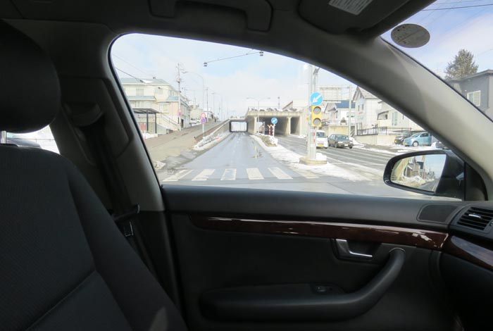 webnews今朝の北見/東9丁目歩道橋の交差点から左