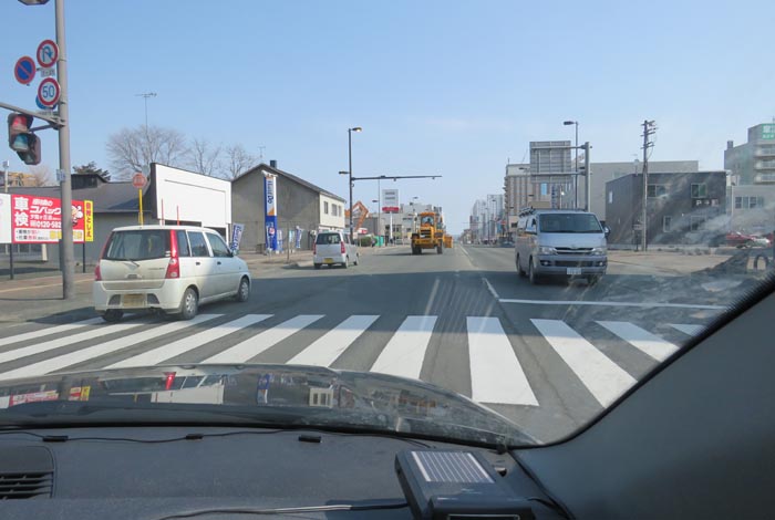 webnews今朝の北見/五差路から北見駅方向